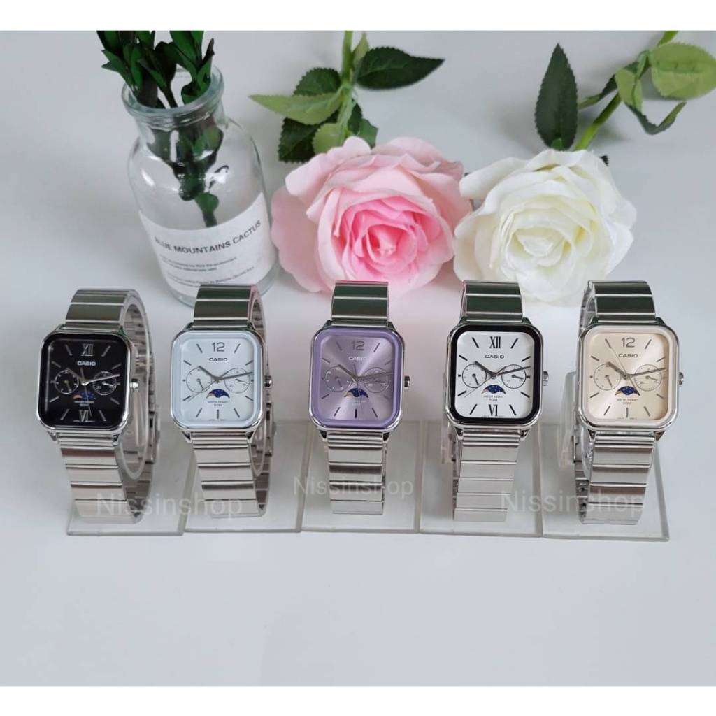 นาฬิกา Casio แท้ รุ่น MTP-M305D และ MTP-M305L นาฬิกา หน้าปัด Moon phase  ของแท้ รับประกัน 1 ปีเต็ม