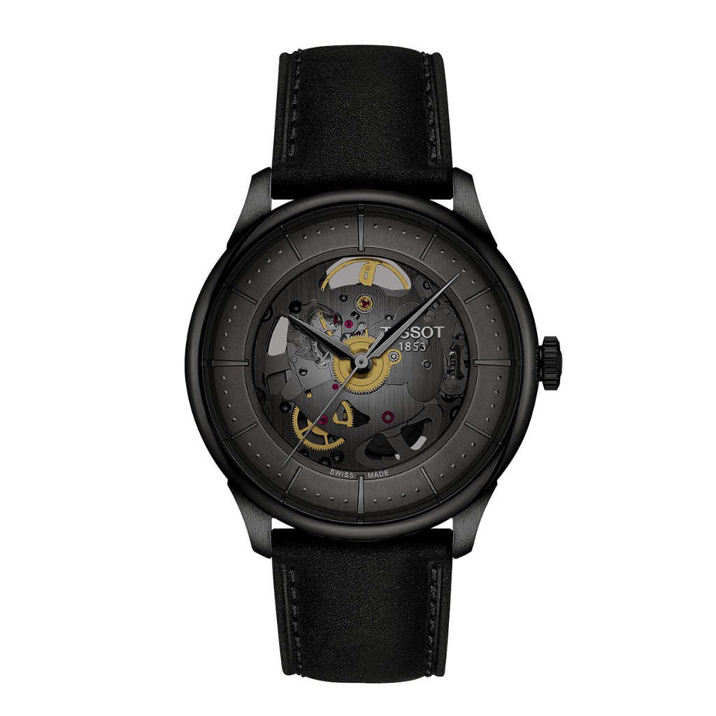 Tissot Chemin des Tourelles Powermatic80 เชอร์แมง เดอ ทูเรลล์ ออโต้  สีเทา T1398363644100 นาฬิกาผู้ชาย