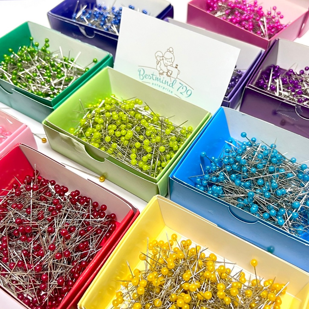 เข็มหมุด Pearl Pins  กล่องสี
