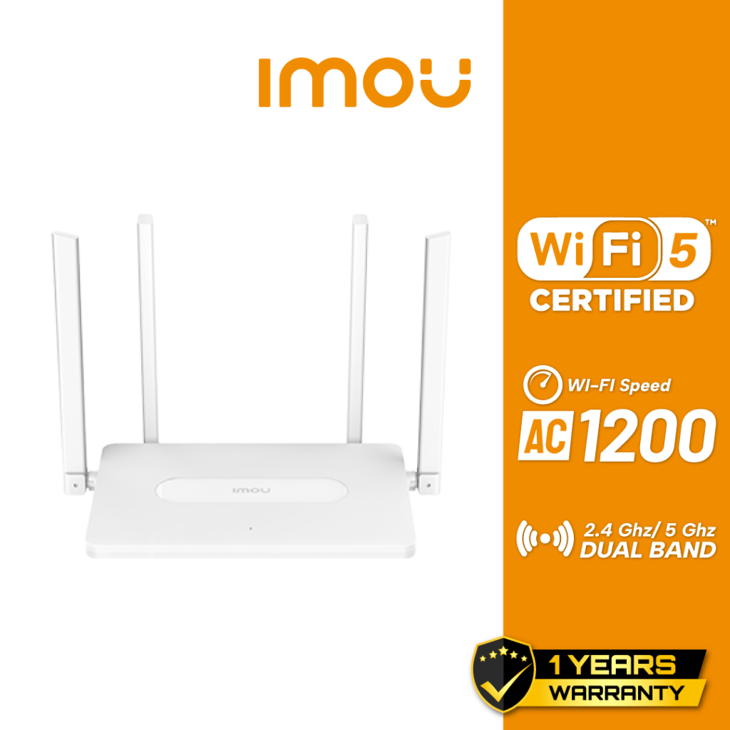 IMOU AC1200 Dual-Band Wi-Fi Router รุ่น HR12F
