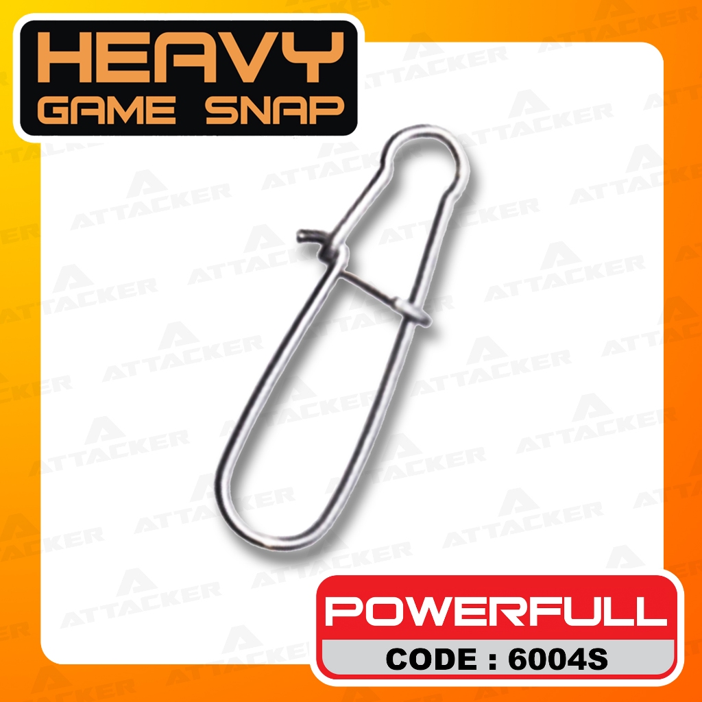 กิ๊ฟตกปลา ATTACKER  HEAVY GAME SNAP POWERFULL 6004 กิ๊ป ลูกหมุน ทุ่นชิงหลิว กิ๊ฟเหยื่อปลอม กิ๊ฟก้านยาว กิ๊ฟตกปลา