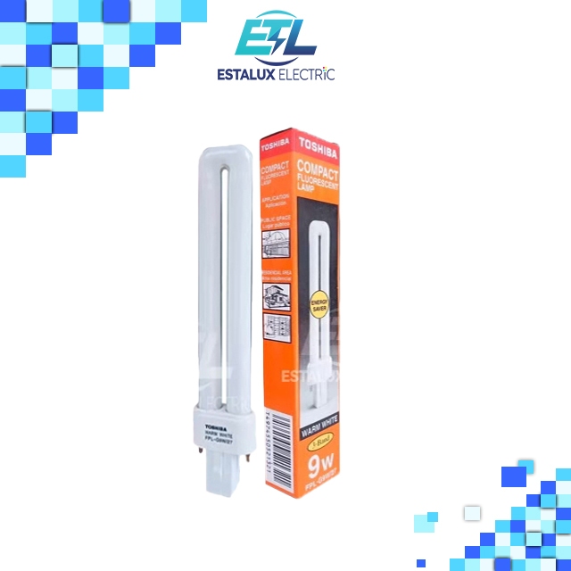 TOSHIBA หลอดไฟ FPL-G 9W (PL-S)