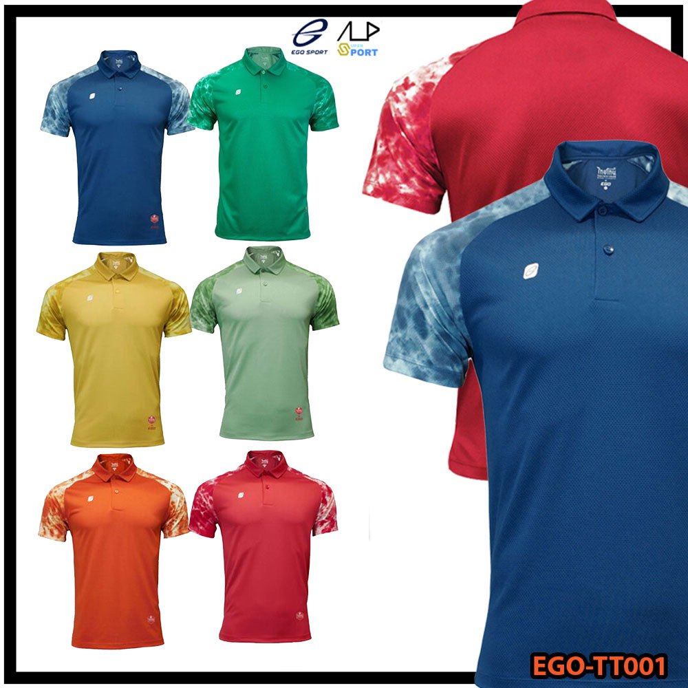 ลดโหดสูงสุด 1,000 บาท เสื้อโปโลแต่งแขนลายมัดย้อม EGO SPORT รุ่น TT-001 THAI TONE SET 1 แท้100%