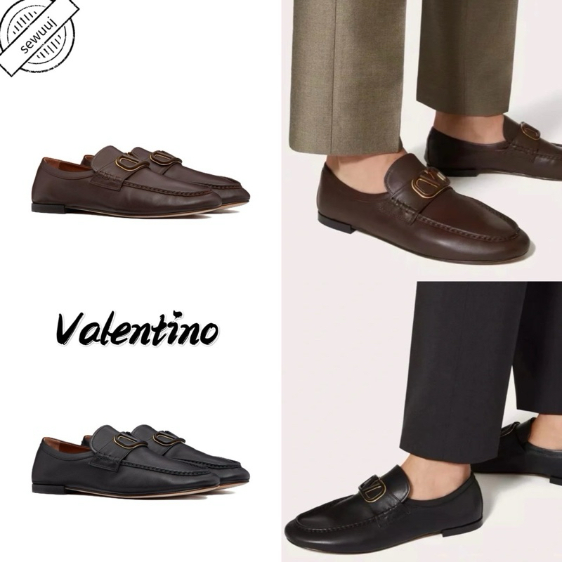 รองเท้าไม่มีส้นใส่เท้า Valentino Vlogo ของแท้