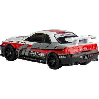 รถเหล็ก HOTWHEELS PREMIUM ของแท้ Pop Culture Gran Turismo - Nissan Skyline GT-R (BNR34)(HWP2024_#HKC28)