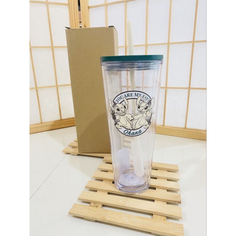 Starbucks แก้วพลาสติก 2 ชั้น  Disney Ohana .