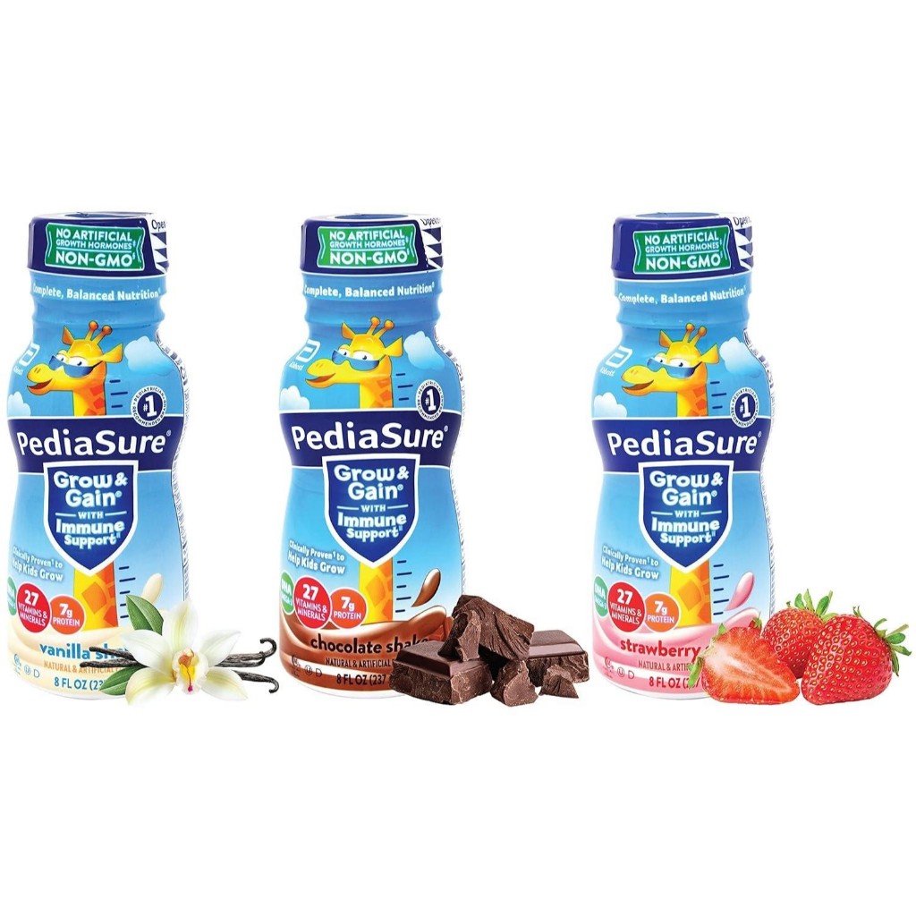 PediaSure Grow & Gain Protein Shake แพค 6 ขวด นมพร้อมดื่มสูตรเพื่อช่วยให้เด็กเติบโต