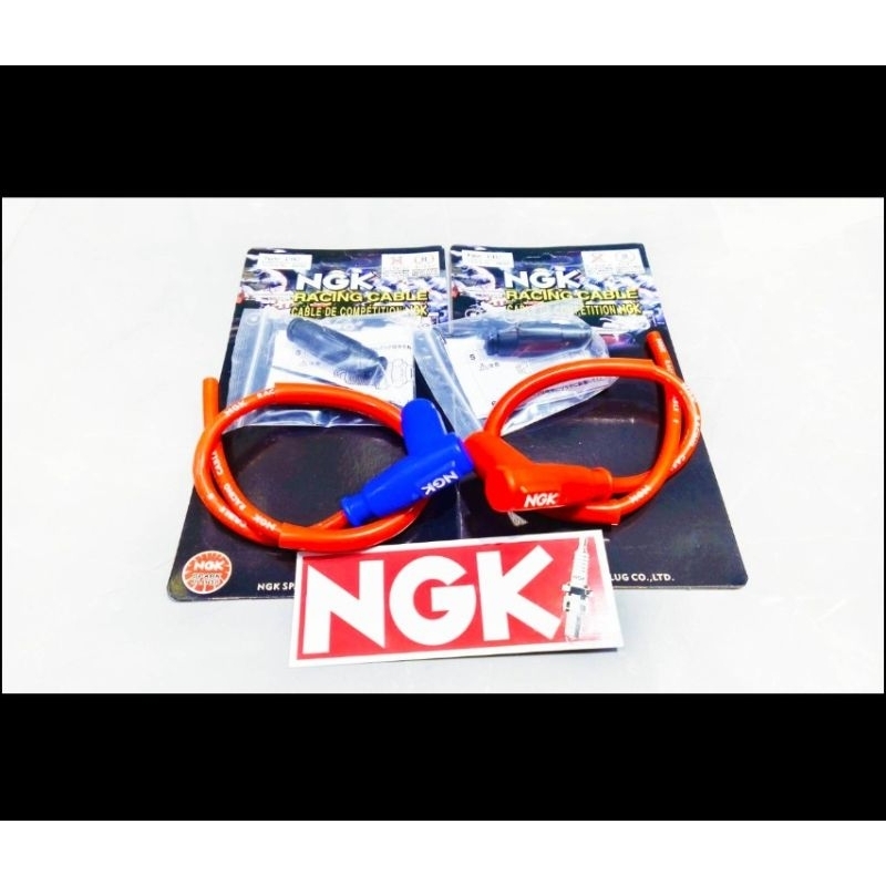 สายหัวเทียน แต่งแท้ NGK 100% ขดลวดใหญ่ ทองแดงหนา  ไฟเดินแรง สะดวกกว่าเดิม ใช้ได้ทุกรุ่น พร้อมอะไหล่ 