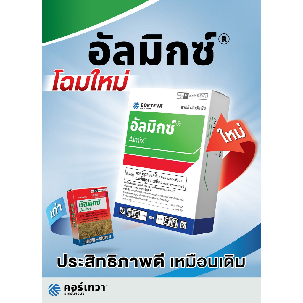 อัลมิกซ์ ยาฆ่าหญ้าในนาข้าว 1.5g 1กล่องมี 12 ซอง แพ็คเกจใหม่