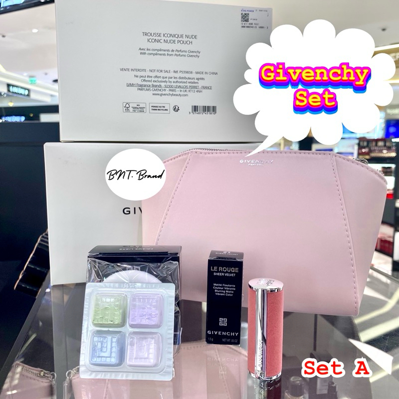 HOT ITEM (แท้ 100% จาก King Power) Givenchy travel Kit and bag