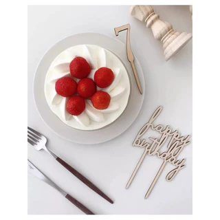 [พร้อมส่ง] ป้ายปักเค้ก ป้ายHappy birthday ป้ายปักเค้กวันเกิด สไตล์มินิมอล น่าร้ากกก