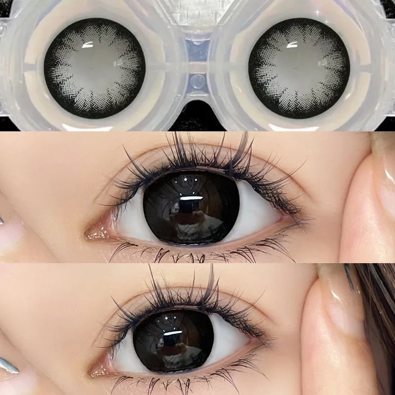 【📢2คู่ลด฿15,1คู่ลด฿5❗สุดคุ้ม】Midroo เลนส์ธรรมชาติขนาดบิ๊กอาย Big Eye Black 14.5mm-1คู่ รายเดือน คอนแทคเลนส์