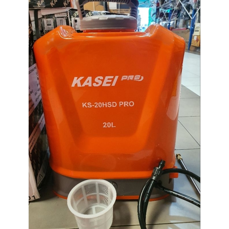 เครื่องพ่นยาแบตเตอรี่ KASEI ของแท้ งานเกรดพรีเมี่ยม แบตเตอรี่ลิเธี่ยม ปั๊มคู่ ถังน้ำยา 20L