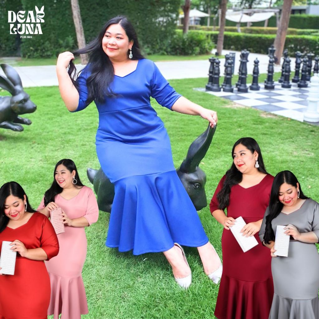 Praewday | ชุดออกงานชุดราตรีสาวอ้วน ชุดเพื่อนเจ้าสาว สาวอวบอ้วนไซส์ใหญ่ plussize | G05 JASMINE DRESS