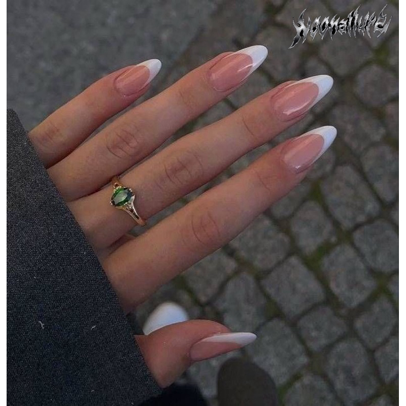 เล็บปลอมสไตล์ French Nails Handmade•premium