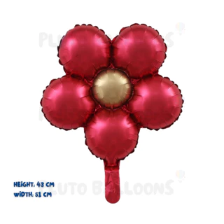 [ร้านไทย] - 🏵️ ลูกโป่งฟอยล์ดอกเดซี่สีเมทัลลิก ขนาดใหญ่ มี 5 สี 🏵️
