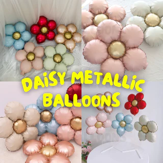 [ร้านไทย] - 🏵️ ลูกโป่งฟอยล์ดอกเดซี่สีเมทัลลิก ขนาดใหญ่ มี 5 สี 🏵️
