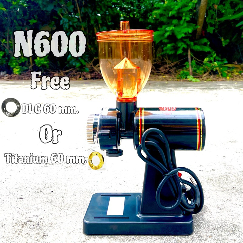 เครื่องบดกาแฟ N600 free เฟือง DLC หรือ titanium เฟืองสำหรับบดกาแฟพิเศษ รับประกัน 1 ปี