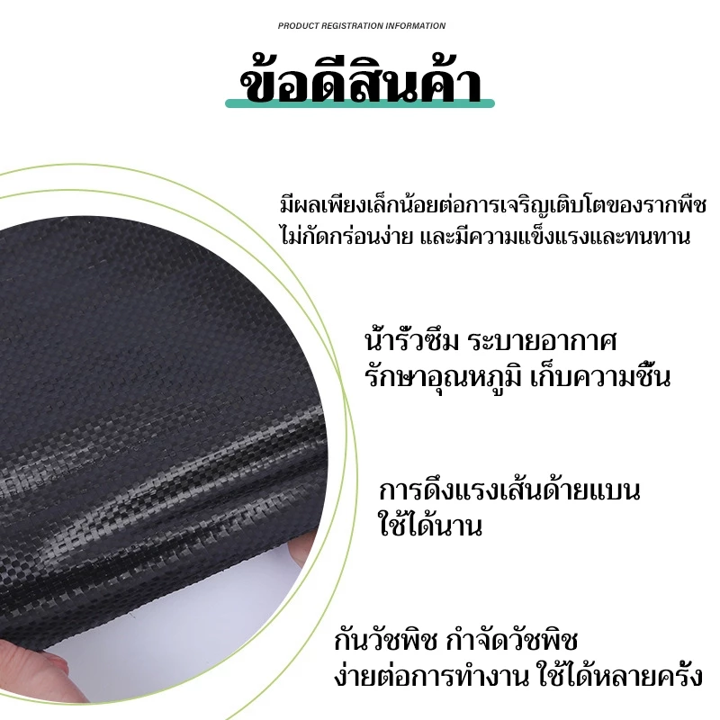 พลาสติกคลุมวัชพืช ผ้าคลุมหญ้า thumbnail 6