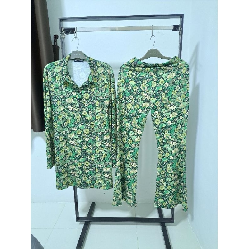 ชุดเซ็ทzaraผ้ายืดเนื้อผ้าใส่สบาย ทรงสวย