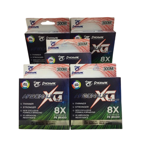สายถัก สายPE Pioneer รุ่น ARGONAUT XG 8X Multi Colour ยาว150/300 เมตร