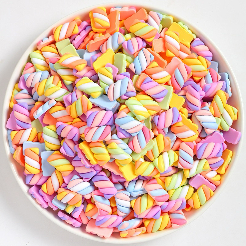 สวยมากเรซิ่นมาร์ชแมลโลว์ เรซิ่น3D rasinขนม ของตกแต่งdiy