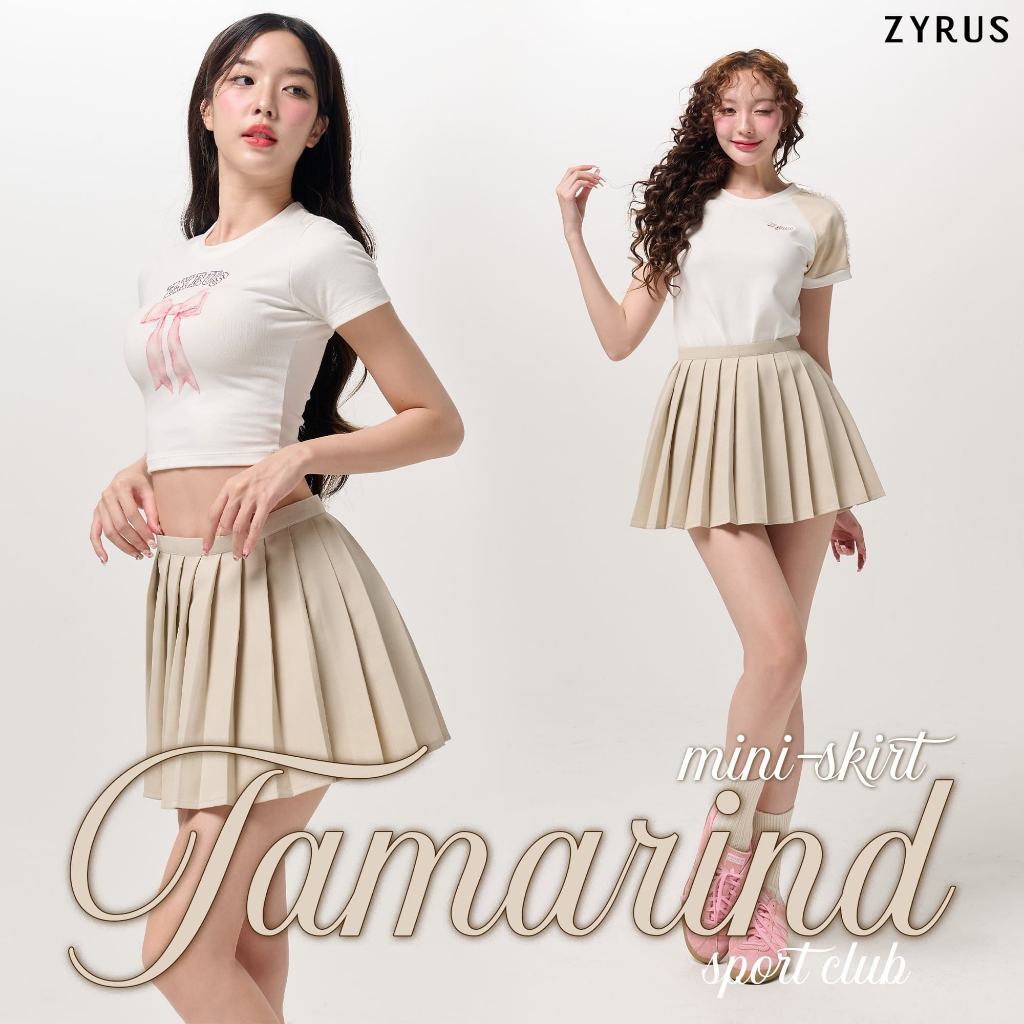 พร้อมส่ง 🤍 ZYRUS ACADEMY'S SCHOOL - TAMARIND MINI SKIRT (เฉพาะกระโปรง)