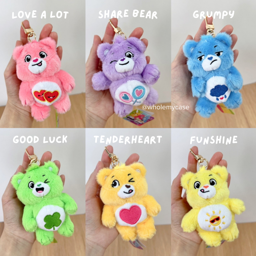 ใช้โค้ดลด 30% เหลือ 81฿ (พร้อมส่งจากไทย )พวงกุญแจ Carebear Korean Version ตะขอเหล็ก ลิขสิทธิ์เกาหลี100%