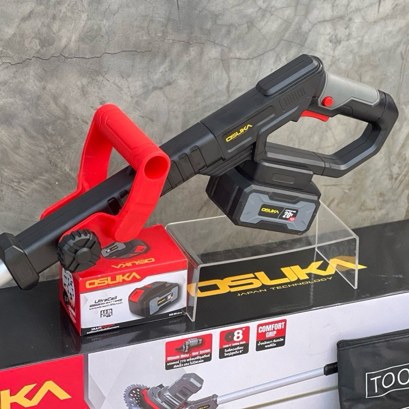 OSUKA  เครื่องตัดหญ้าไร้สาย 8 นิ้ว เครื่องตัดหญ้าแบต รุ่น OCST-MS1-4 มาพร้อมแบตเตอรี่ 4.0Ah ของแท้มี