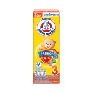 [นมกล่อง] นมยูเอชที ตราหมี พรีไบโอพลัส ดีเอชเอ น้ำผึ้ง 180 มล. 36 กล่อง x2 ลัง