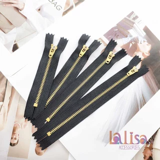 ซิปฟันทองเหลือง ซิปชุด ซิปตัด ซิปกางเกง ขายเป็นเส้น #3 brass zipper 4'' /5'' 6''/7" (E-2-A,AAK-21)
