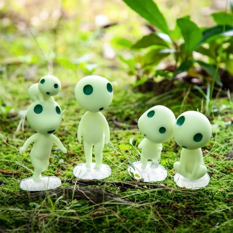 [พร้อมส่ง‼️]New Kodama Princess momonoke  Ghibli  จิบลิ โคดามะ เจ้าหญิงโมโมโนเกะ เรืองแสง⚠️ครบชุด ส่