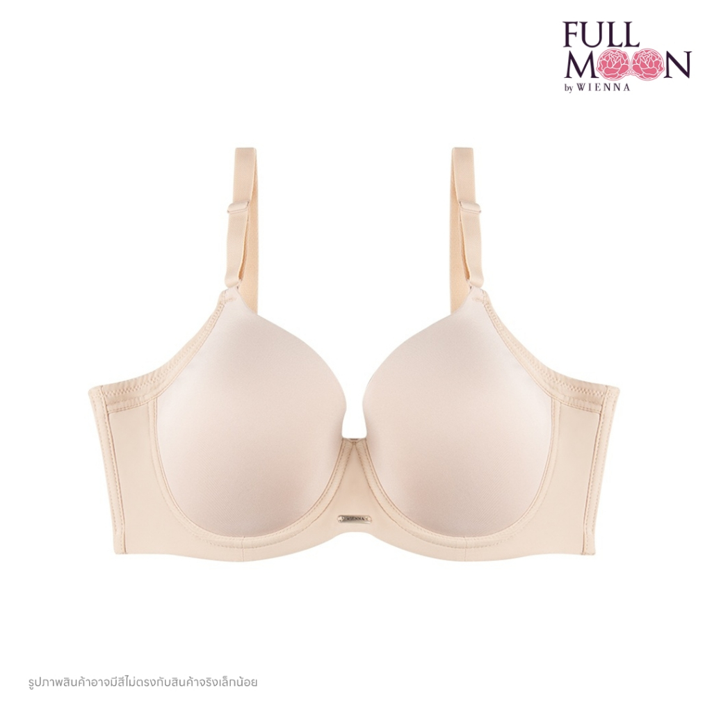 WIENNA Full Moon Bra NB41400 บรารู้ใจ สาวอกใหญ่ บราคัพใหญ่ ชุดชั้นใน มีโครง สีดำ แดง เนื้อ ม่วงอ่อน