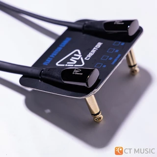 IVU Creator FPC-415 Flat Patch Cable Gun Metal 1 Pcs Package สายพ่วง สายพ่วงเอฟเฟค IVUCreator FPC415