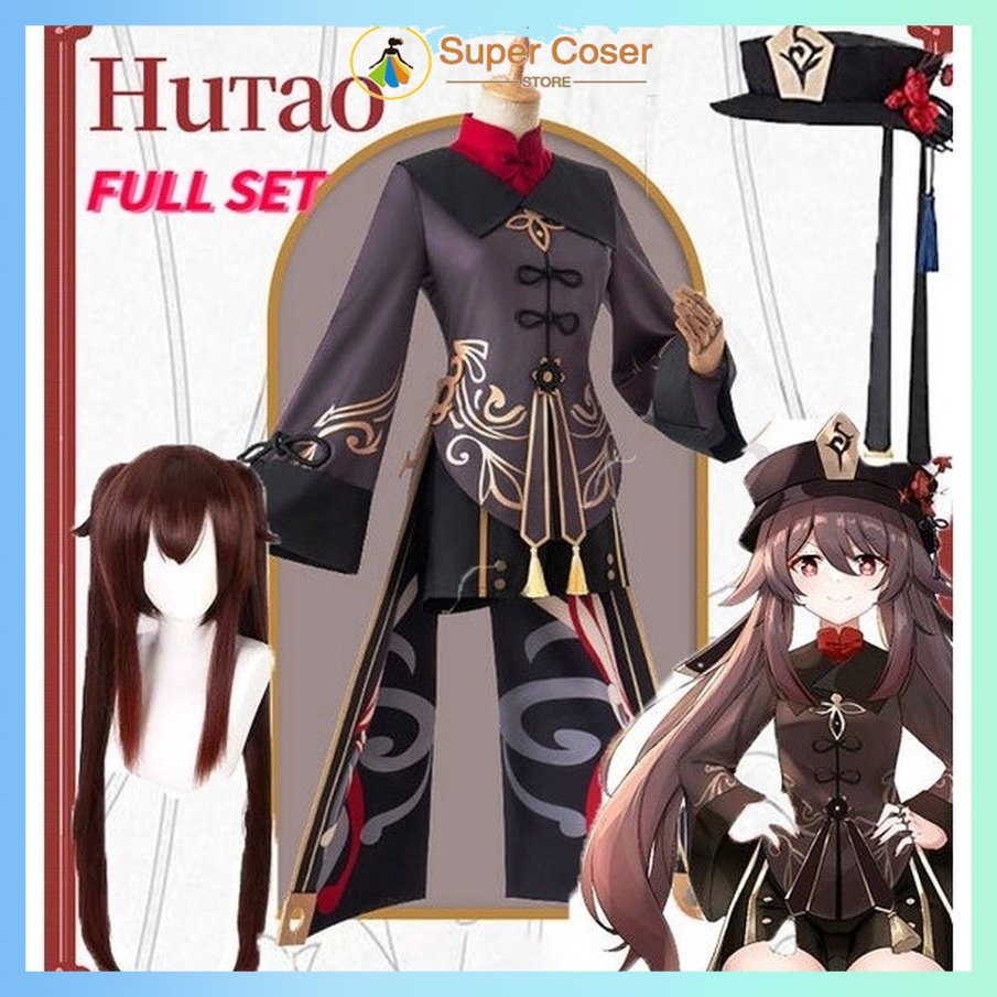 อะนิเมะ Genshin Hall Master Walnut loli หญิง cos เครื่องแต่งกาย/gawr gura cosplay ชุดคอสเพลย์สาวฉลาม