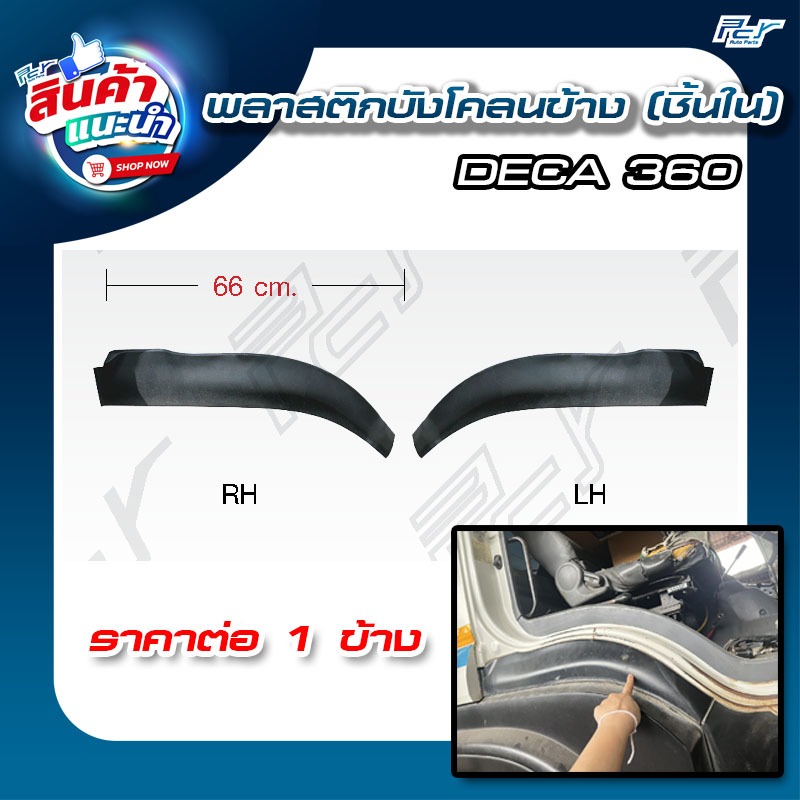 พลาสติกบังโคลนข้าง (ชิ้นใน) // พลาสติกบังโคลนใต้ประตู // ISUZU DECA360 (GXZ-FXZ) //DECA 300-240-17 // NPR 2009