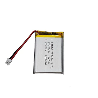 หัวปลัก2.0 แบตเตอรี่ 503450 523450 3.7V 1000mAh 2สาย มีหัวต่อ Bluetooth กล้องติดหน้ารถยนต์ MP3 MP4 DIY ลำโพง อะไหลทดแทน