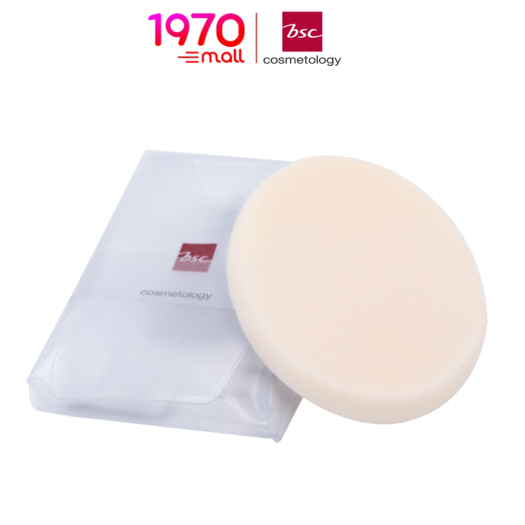 BSC SOFT SPONG 0.1g. พัฟฟองน้ำ รูปไข่ เนื้อนุ่ม ช่วยเกลี่ยเนื้อแป้งหรือรองพื้นได้เรียบเนียน