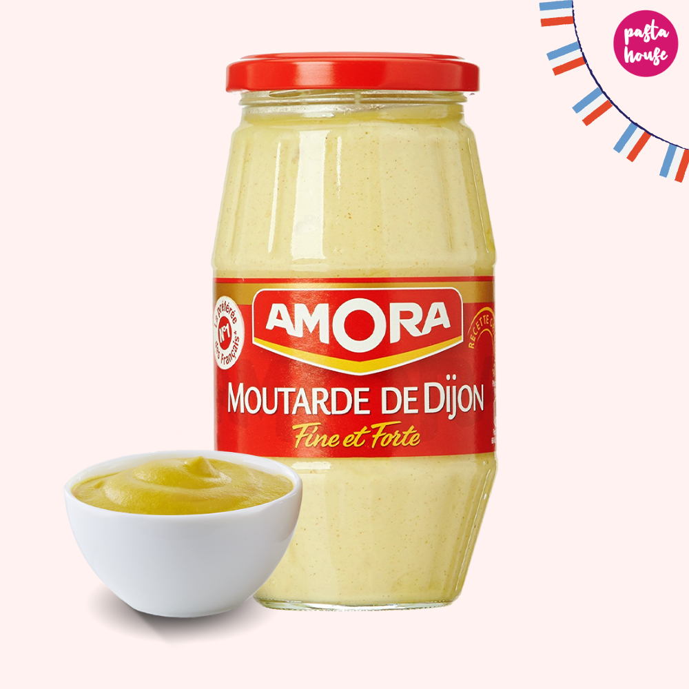 อโมรา ดิจองมัสตาร์ด 430g DIJON MUSTARD AMORA 430g จากฝรั่งเศส