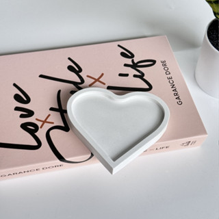 จานปูนปลาสเตอร์ ถาดปูน ของตกแต่งสำหรับถ่ายรูป ของตกแต่งโต๊ะ