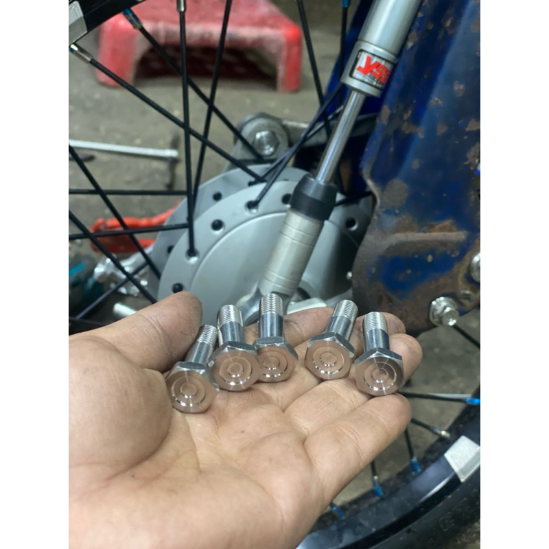 น๊อตฝาดุมโยง รถที่ใส่ดุมโยง  งานCNC - รูปที่ 4