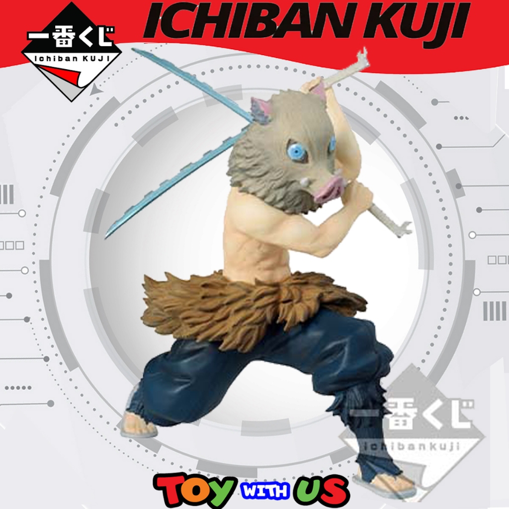 BANDAI FIGURE: ICHIBAN KUJI -DEMON SLAYER / ดาบพิฆาตอสูร - MUGEN TRAIN - PRIZE D - INOSUKE HASHIBIRA