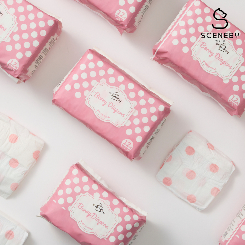 Sceneby โอบิสุนัขเพศเมีย นำเข้าจากเกาหลี แพมเพิสหมาผู้หญิง ผ้าอ้อมสุนัขเพศเมีย