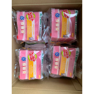 สก๊อตช์ไบรต์ ฟองน้ำแอนตี้แบคทีเรีย สำหรับงานไร้ริ้วรอย สีชมพู แพ็ค 2 ฟรี 1 (แถมในแพ็ค) 3M 7012803293