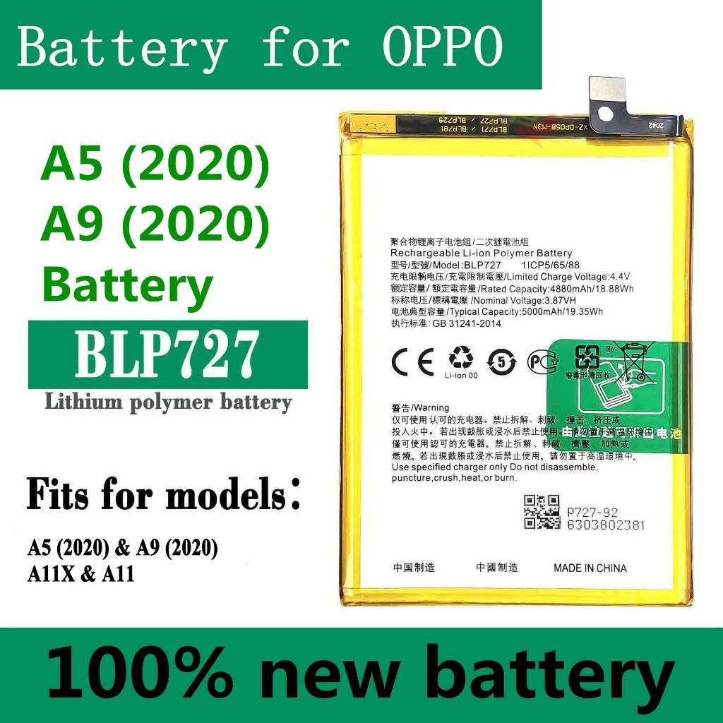 แบต Oppo A5(2020) / A9(2020) Battery แบตเตอรี่ OPPO a5 / a9