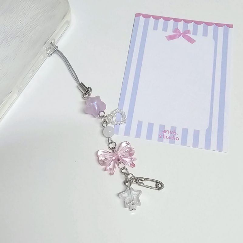 keychain / phone charm ; 𝙮𝙤𝙪𝙧.𝙣𝙤𝙫𝙚𝙢𝙗𝙚𝙧 พวงกุญแจลูกปัด