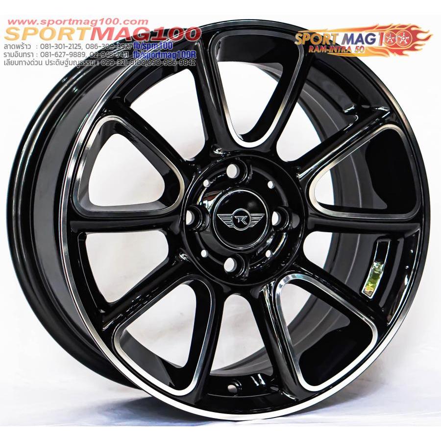 ล้อแม็กซ์ MINI MN201 สีดำเงาหน้าเงา 7-15นิ้ว 4รู100 ET35 [18519]