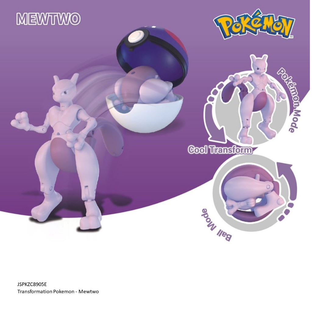 Pokemon - Transformation Pokemon - Mewtwo รหัส JSPKZC8905E