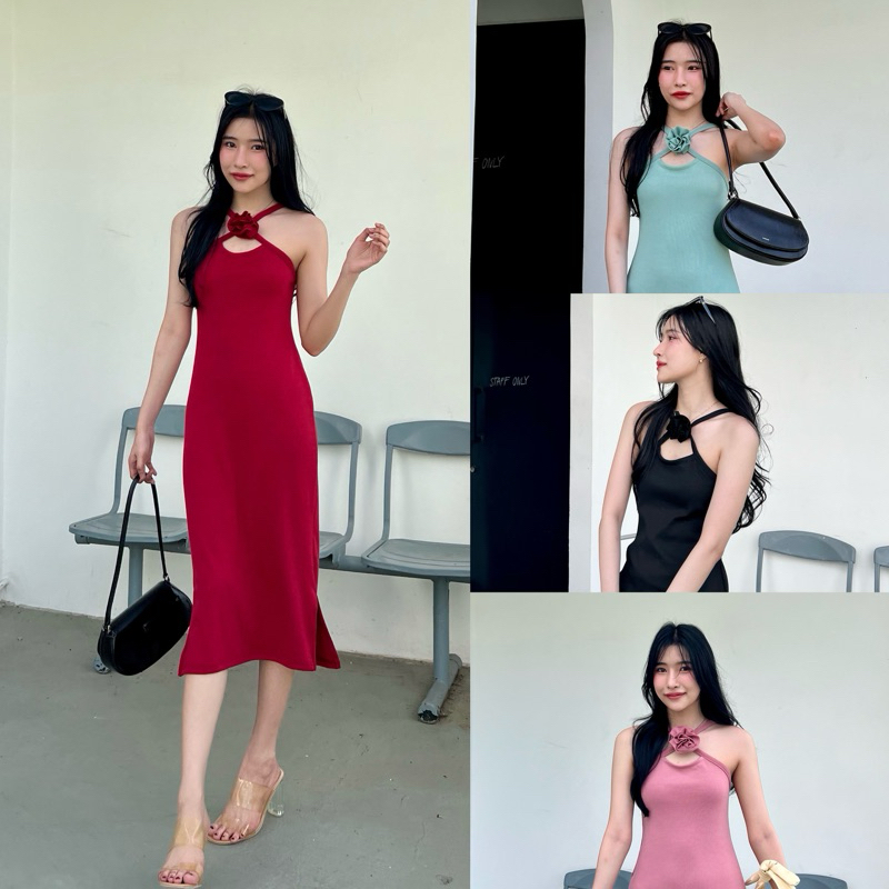 Missseed-Primrose dress ทรงสวย ใส่แล้วผอมสุดดด ดีเทลมีดอกไม้เกาหลี เกาใจเวอร์ แมทช์ง่าย