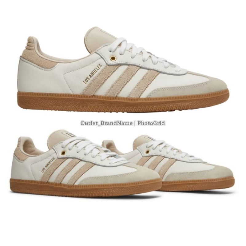 รองเท้า Adidas Samba x LAFC Off White Linen ใส่ได้ทั้ง ชาย หญิง [ ของแท้💯 พร้อมส่ง ]